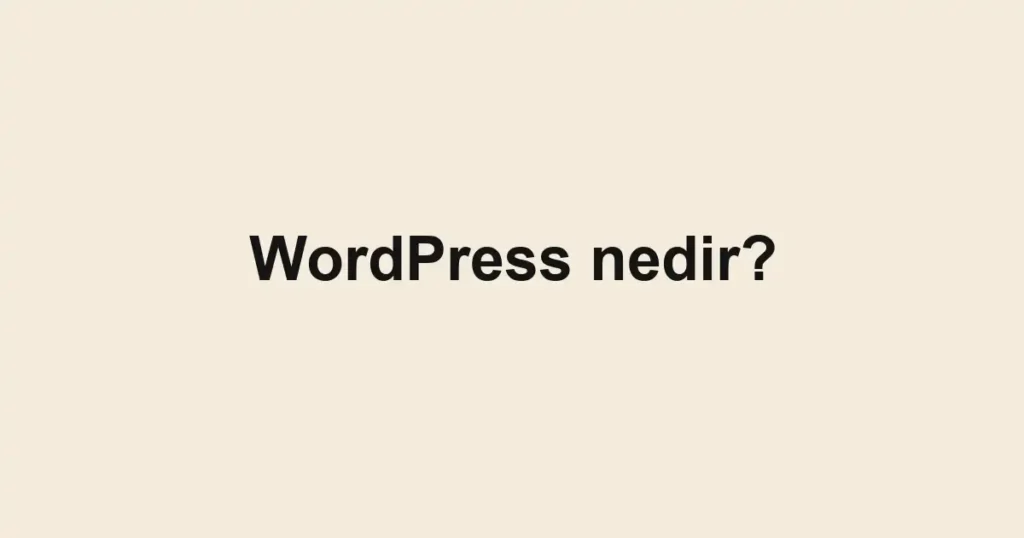 wordpress-nedir